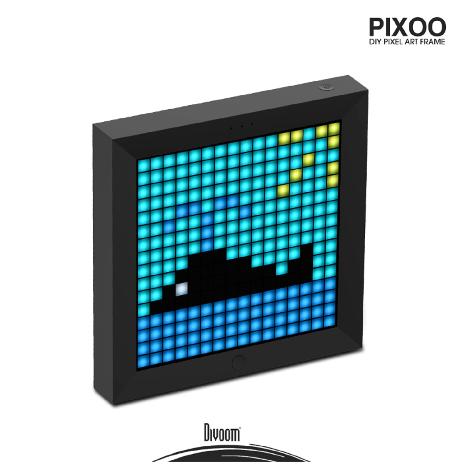 Divoom Pixoo - Digitaler Bilderrahmen mit Pixel Design zum Selbstgestalten