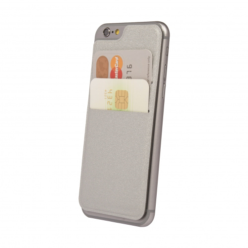 Kartenetui für Smartphones (selbstklebend) - 2 Kartenfächer Portemonnaie