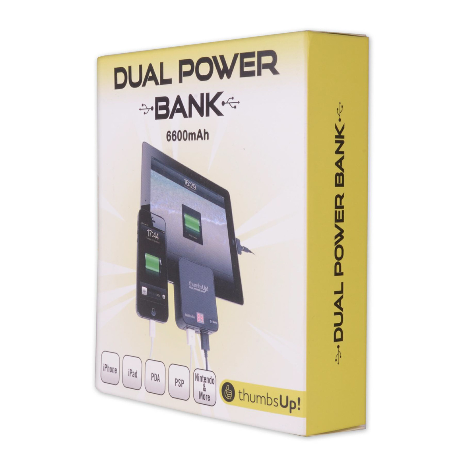 Dual Power Bank - 6600mAh (Schwarz)