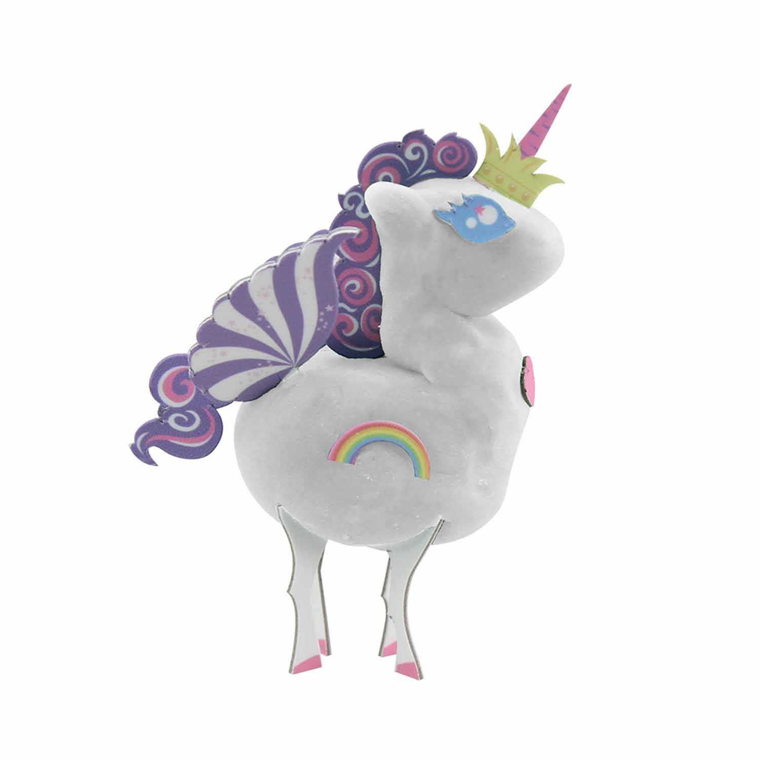 Knet Set Einhorn - Make Your Own Unicorn - Regenbogen rosa S