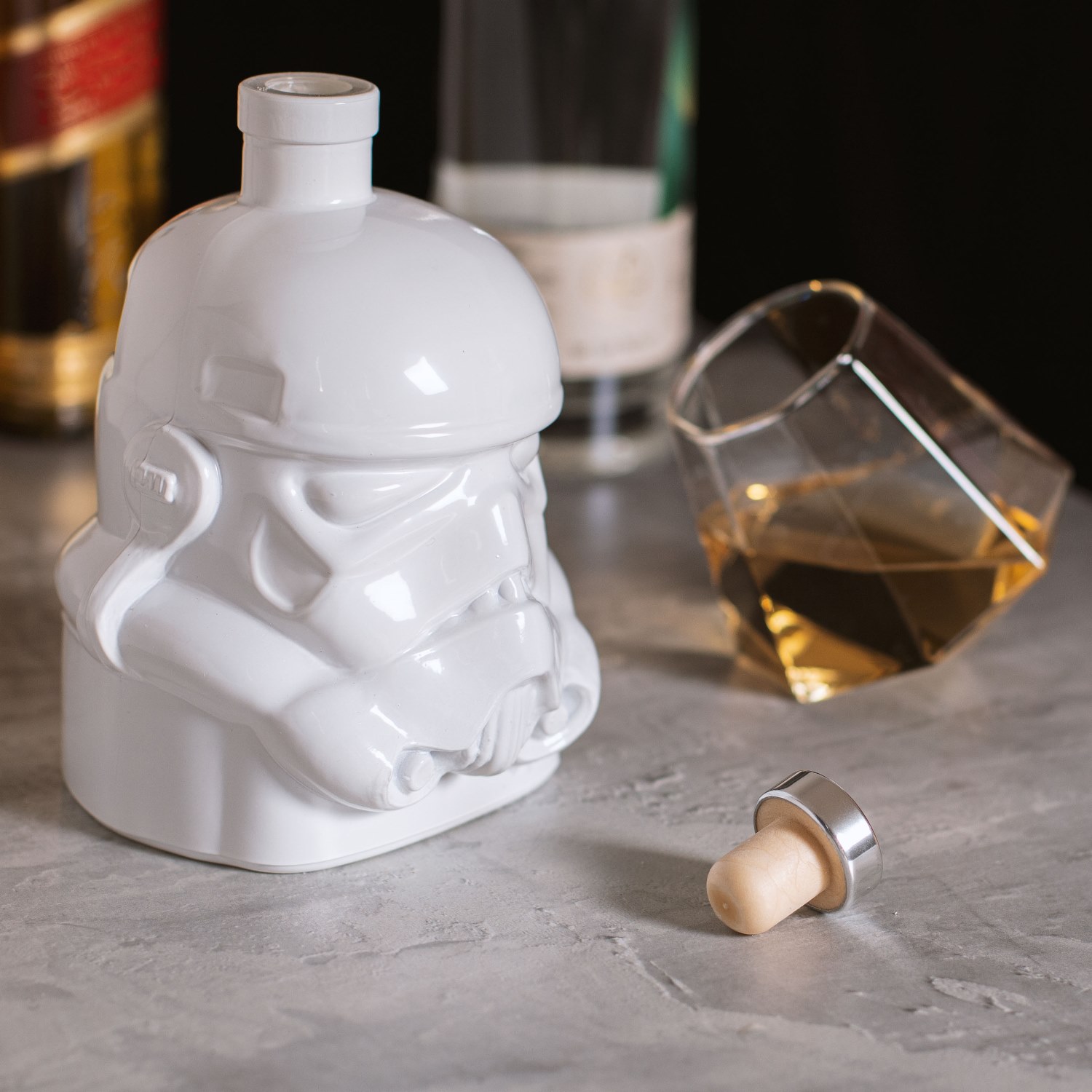 Stormtrooper Dekanter Weiß aus Glas weiß - 750ml