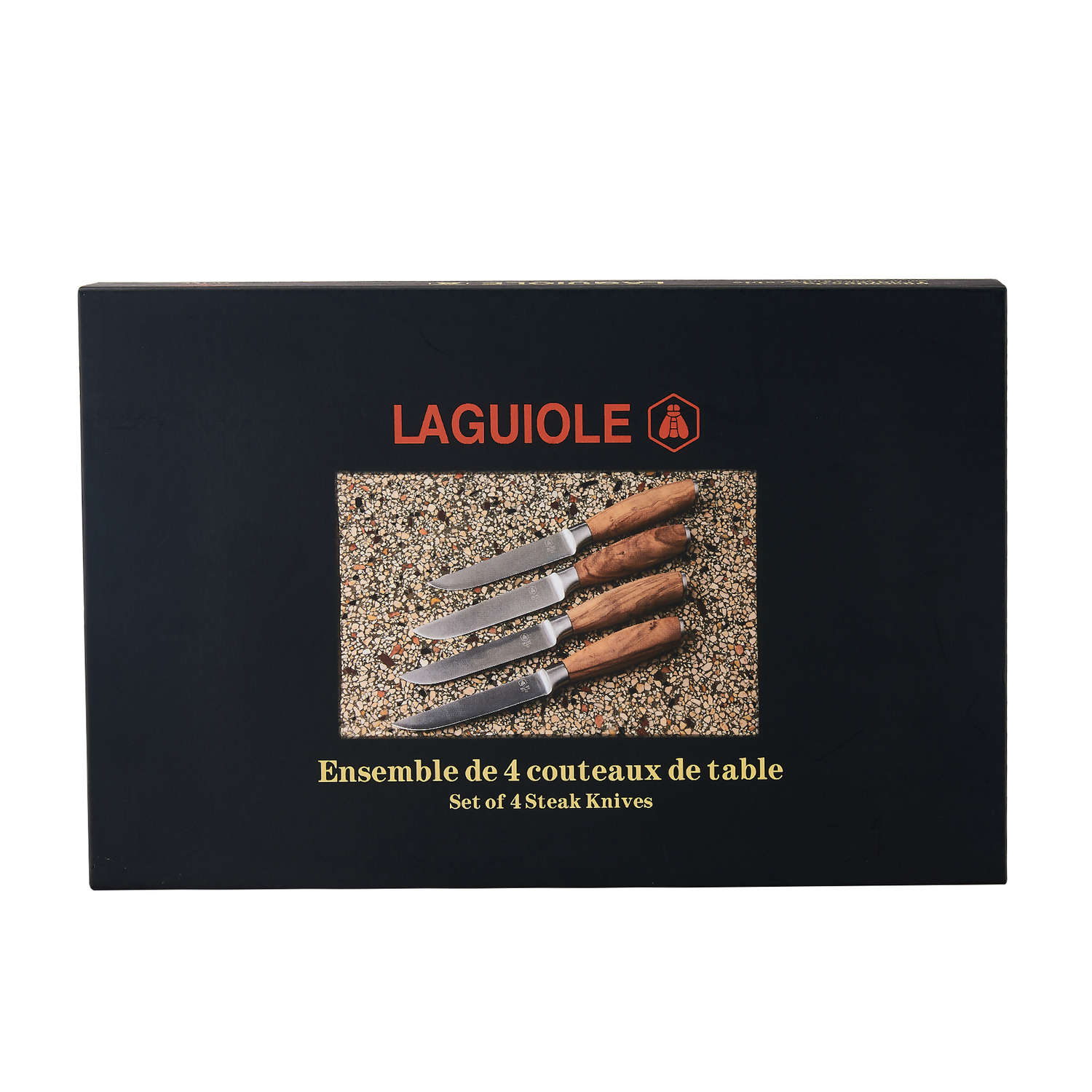 Laguiole - "Olive" Steakmesser 4-tlg.