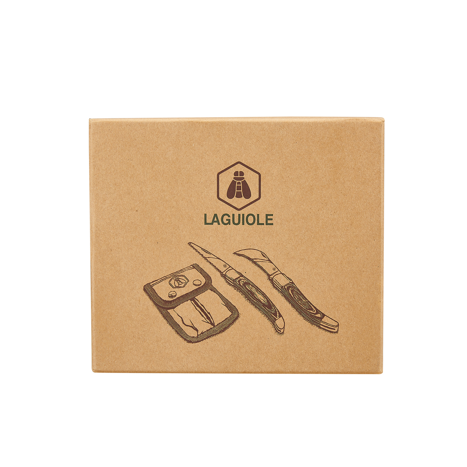 Laguiole - 2 klappbare Gartenmesser inkl. Etui