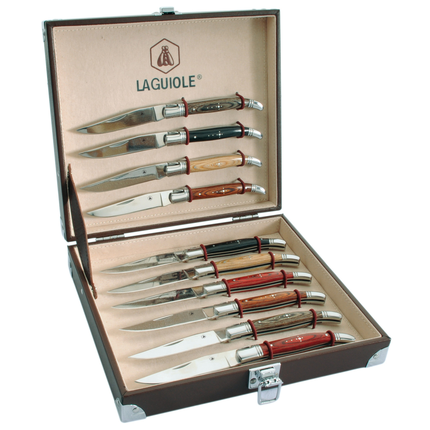 Laguiole - 10-tlg. Taschenmesser-Set inkl. Aufbewahrungsbox