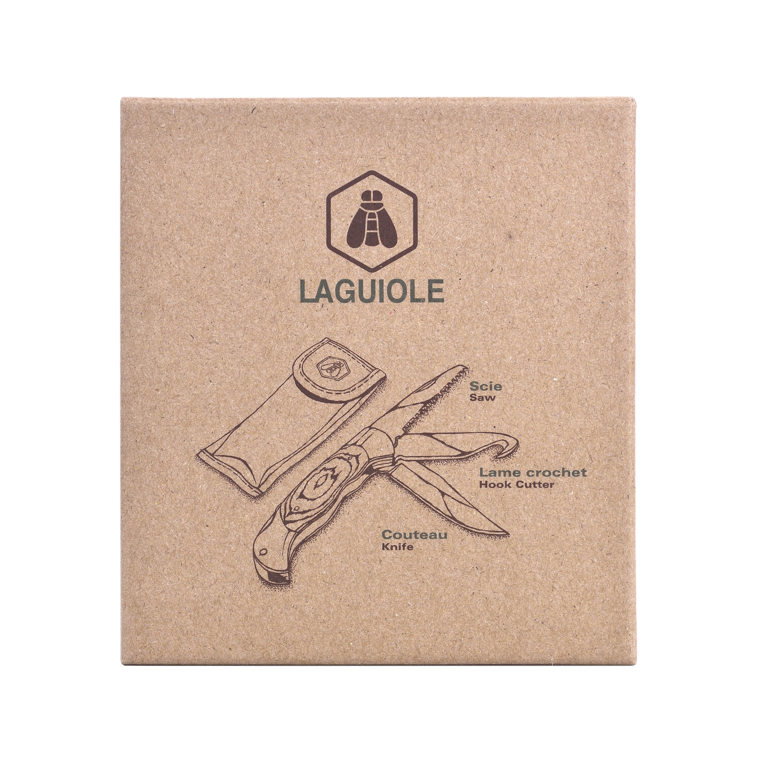 Laguiole - 3in1 Garten-Multifunktionsmesser inkl. Etui