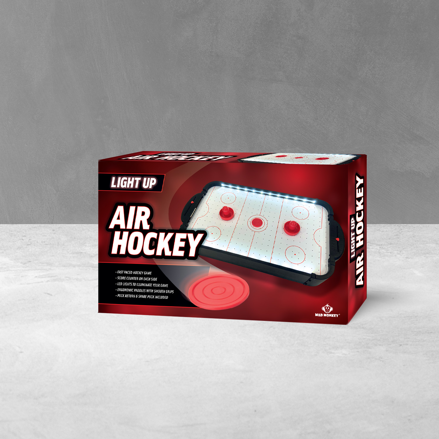 Mad Monkey - Air Hockey mit LED